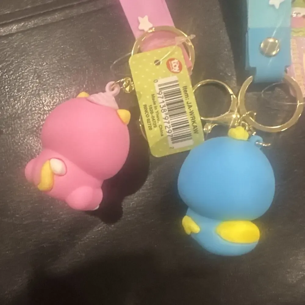 Lot of 4 Toy Network Animal Silicone Wristlet Keychains New w/ Tags Cute